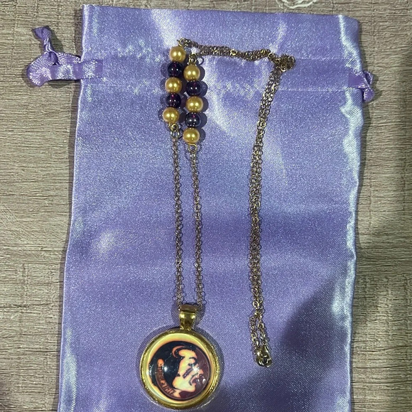 New Florida State University Necklace 12” Gold Plated. - Picture 4 of 5